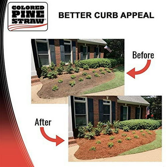 Longleaf Pine Straw Roll for Landscaping - Brown Color UV Resistant - Covers Up to 125 Square Feet