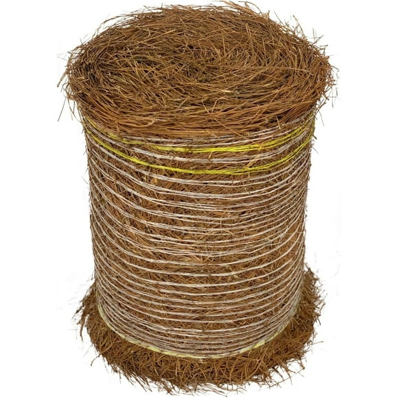 Longleaf Pine Straw Roll for Landscaping - Non-Colored - Covers Up to 125 Square Feet