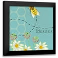 thumbnail image 1 of Longley, Alicia 12x12 Black Modern Framed Museum Art Print Titled - Honeybee Hive II, 1 of 5