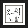 thumbnail image 1 of Longley, Alicia 20x20 Black Ornate Wood Framed with Double Matting Museum Art Print Titled - Kitteh IV, 1 of 4