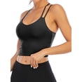 thumbnail image 1 of Longline Sports Bra Tube Top Bra Seamless Padded Camisole Bandeau Yoga Tank Top Workout Sleep Bra with Elastic, 1 of 8