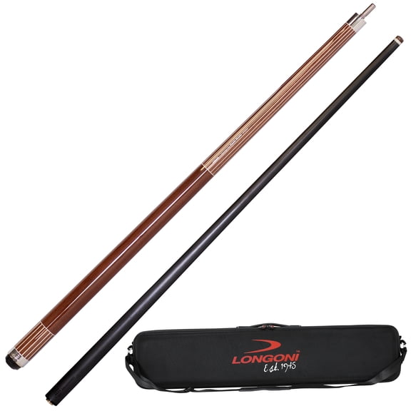 Longoni Como Carom 3-Cushion Cue w/Luna Nera FE71 Shaft VP2 Joint with Cue Case and Extension (20 cm)