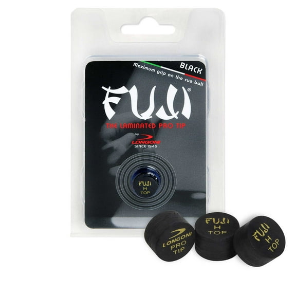 Longoni Fuji Black Pool Billiard Cue Tip 1 pc
