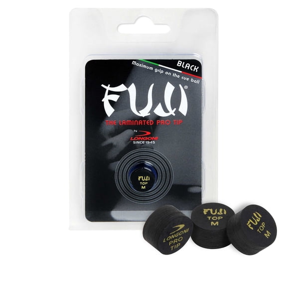 Longoni Fuji Black Pool Billiard Cue Tip 1 pc