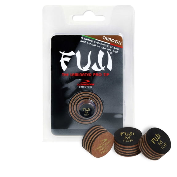 Longoni Fuji Camogli Pool Billiard Cue Tip Ø13mm 1 pc - Medium