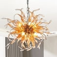 thumbnail image 1 of Longree Golden Sputnik Firework Chandelier, Blown Glass Pendant Light Fixture for Children's Rooms, Bedrooms, Living Rooms - 20x20 inch, 1 of 7