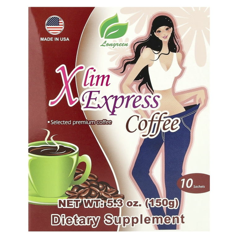 Longreen Xlim Express Coffee, 10 Sachets, 5.3 oz (150 g) - Walmart.com