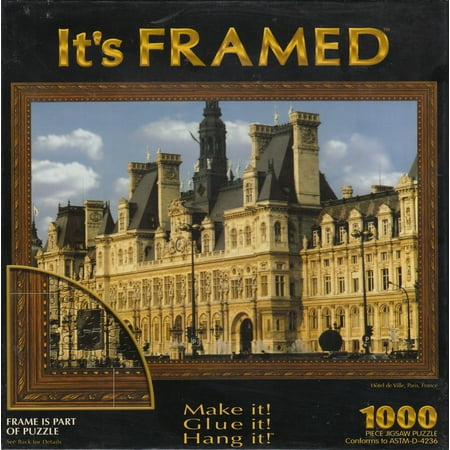 Longshore Hotel De Ville Paris France Framed Puzzle, 1000 Piece