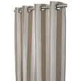 thumbnail image 1 of Sweet Summer Living Outdoor/Indoor Sunbrella Curtain 96 inch x 50 inch with 8 Stainless Steel Grommets Maxim Heather Beige Stripe, 1 of 7