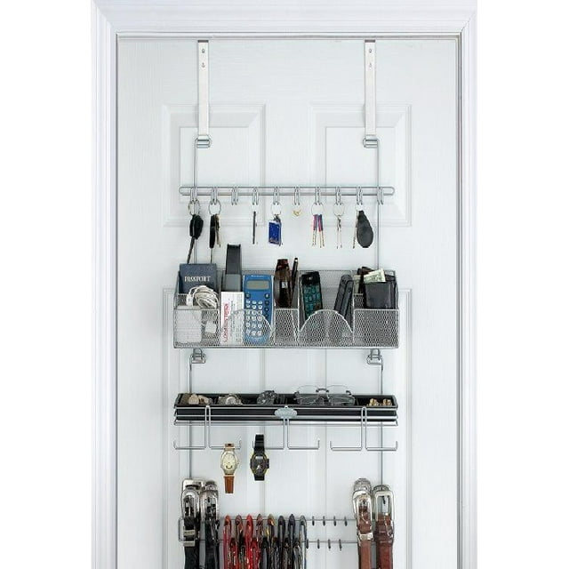 Longstem Organizers Men's 9100 Tie Belt Rack Hanging Valet Accessory