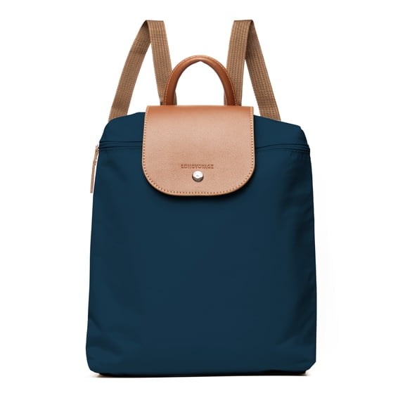 Longvoyage Classic Rolltop Backpack – Lightweight Foldable Daypack for City Walks and Trips - Marine
