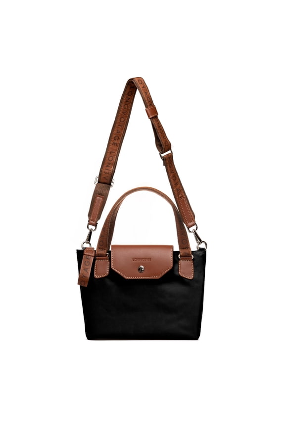 Essential Small Crossbody Bag – Waterproof Compact Purse with Adjustable Strap, Minimalist Everyday Style – Black