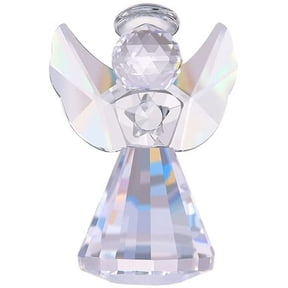 Longwin Crystal Angel Statue Paper Decorative Glass Ornament Art Collection (clear)