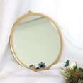 thumbnail image 1 of Longwin Golden Round 25.5"x25.5" Glass Mirror, 1 of 5