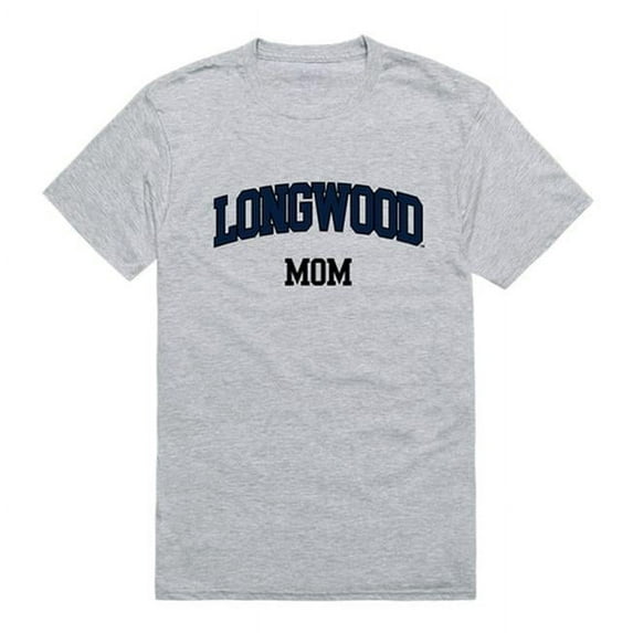 Longwood University College Mom T-Shirt, Heather Grey - Large