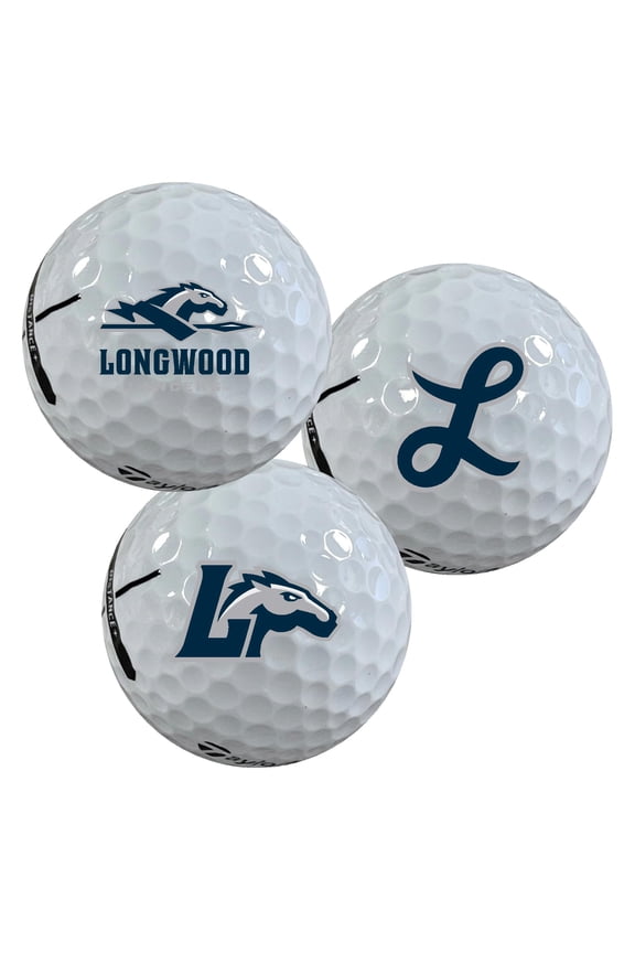 Longwood University Lancers Logo Edition Taylormade Distance+ Golf Balls 12-Pack (Dozen)