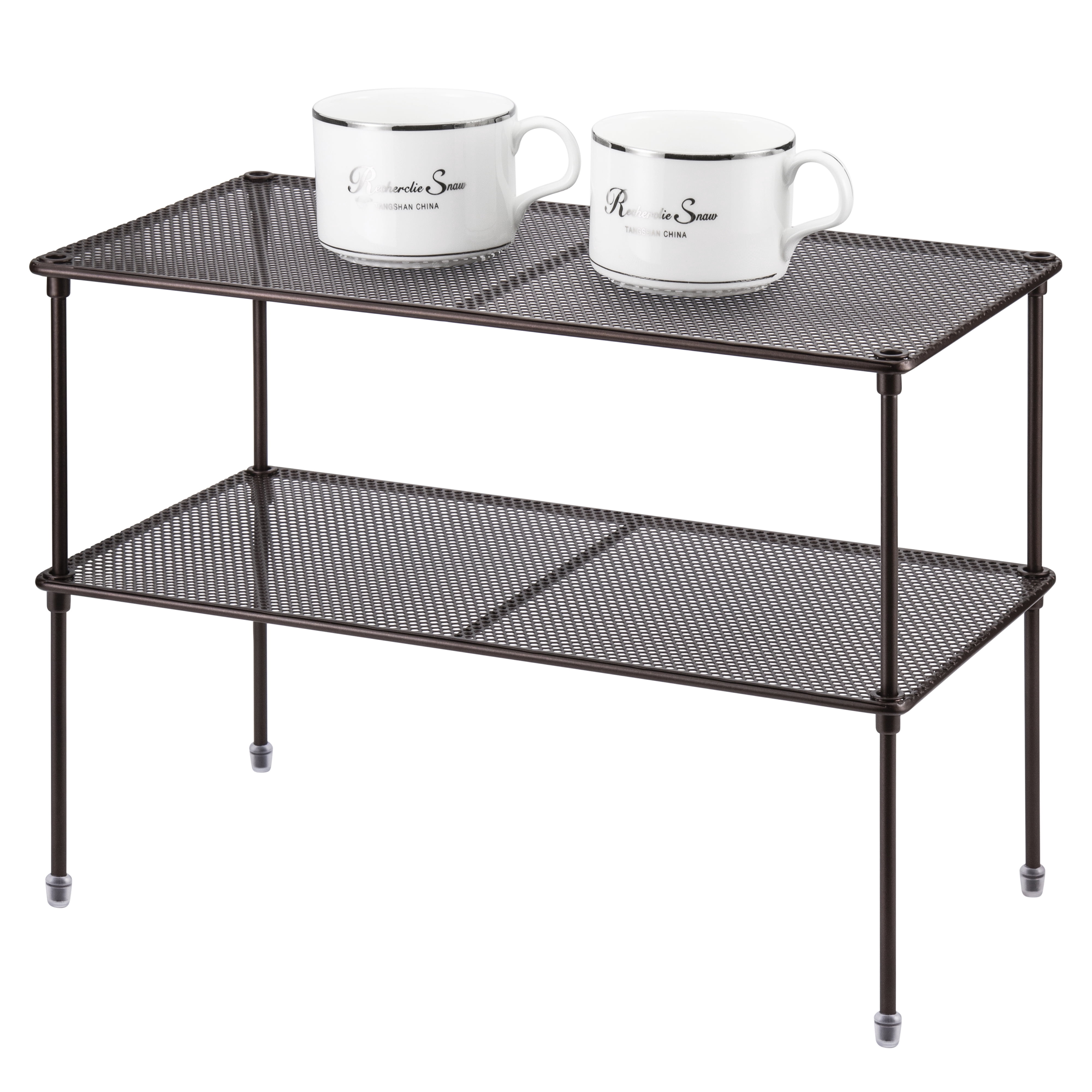 ROFAY Stackable Expandable Kitchen Cabinet Organizer, 2 Durable Shelves ...