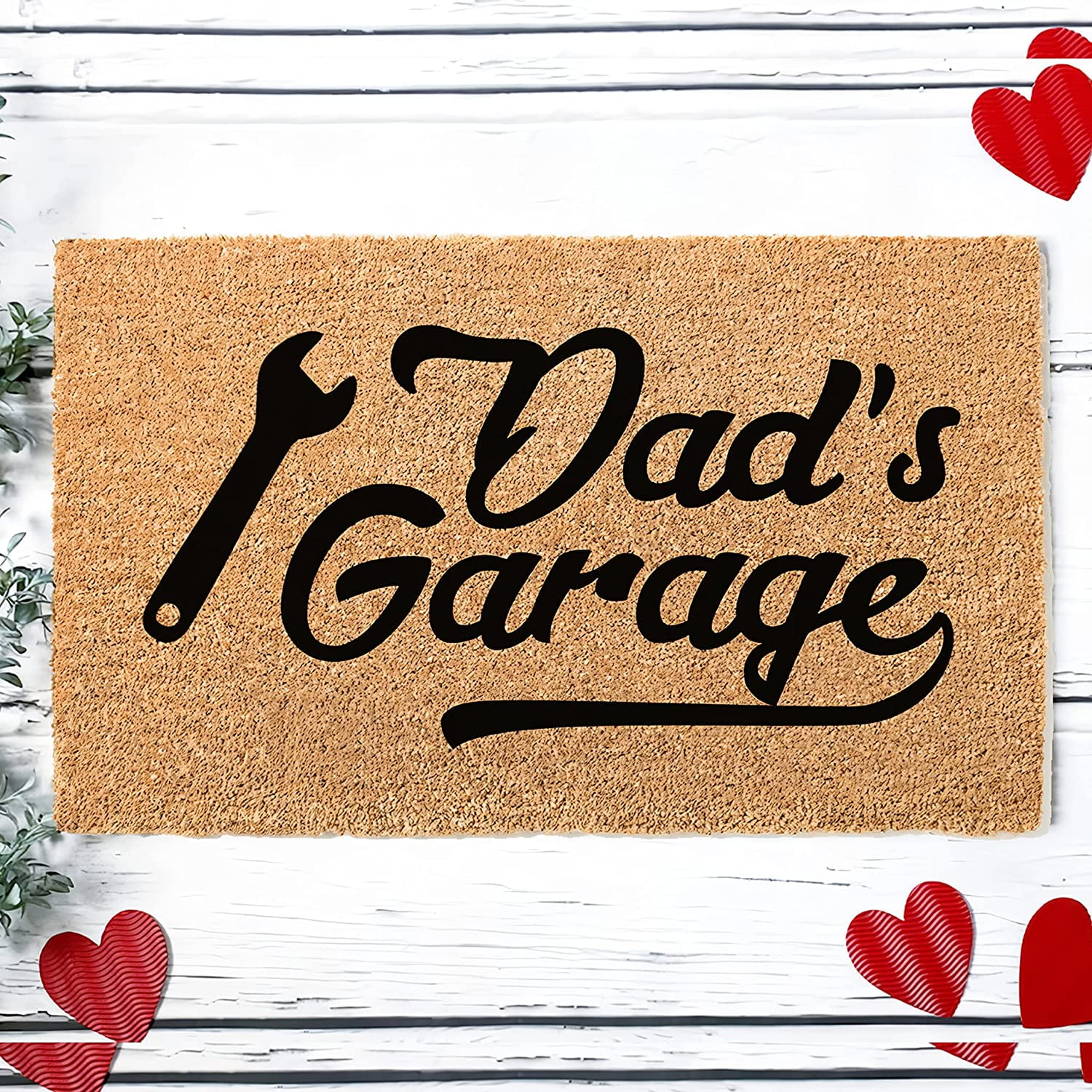 Lonkogqi Funny Doormat Dad's Garage Doormat Father's Day