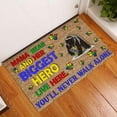 Lonkogqi Door Mats Autism Awareness Mama Bear Papa Bear Indoor