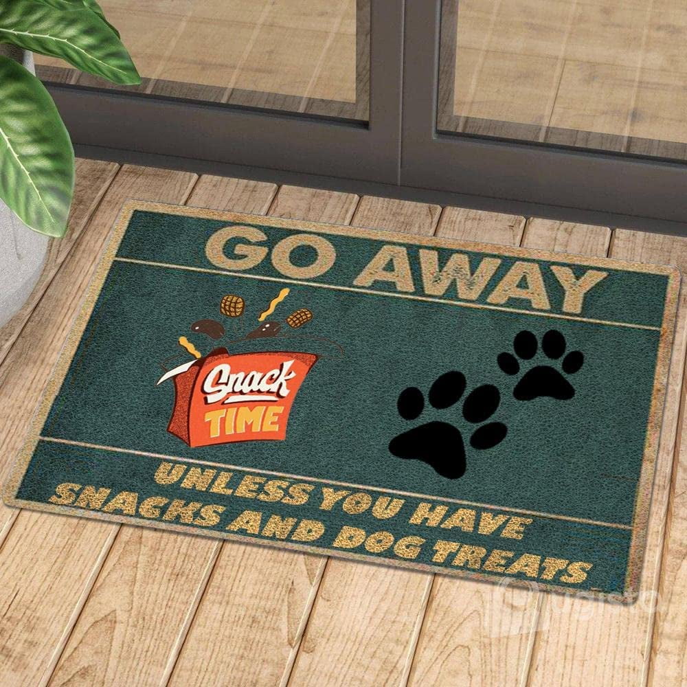 Lonkogqi Door Mats Go Away Unless You Have Snacks And Dog