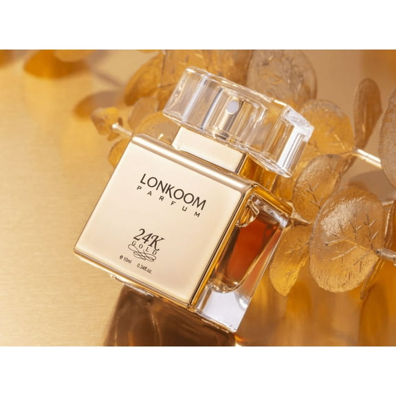 Lonkoom 24K Long Lasting Perfume for Women 0.3fl oz/10ml for Travel, Woody and Citrus Scent with Notes of Clementine, Tuberose, Freesia, Vanilla and Musk