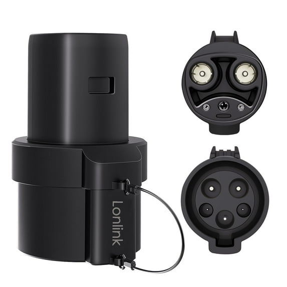 Lonlink J1772 to TSL Charging Adapter, 80A/250V AC Adapter with Charger Lock for Model 3/Y/X/S, TSL Charging Accessories for SAE J1772 Charger & EV Charging Station Level 1/2
