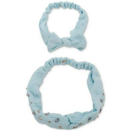 Lonna & Lilly Gold-Tone 2-Pc. Set Crystal Mommy & Mini Headbands - light Blue