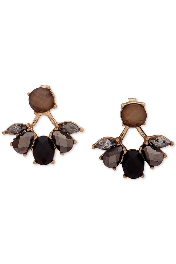 Gold-Tone Multi-Stone Floater Earrings