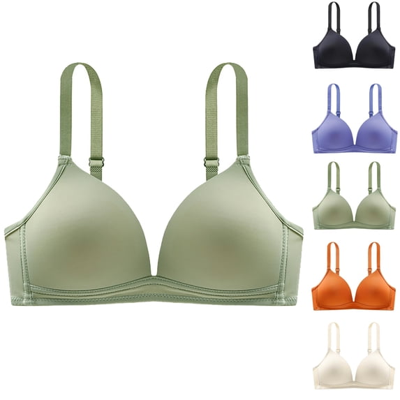 Lonomox Bras For Women No Underwire Adjustable Straps Support Push Up Bras Comfortable Everyday Bras