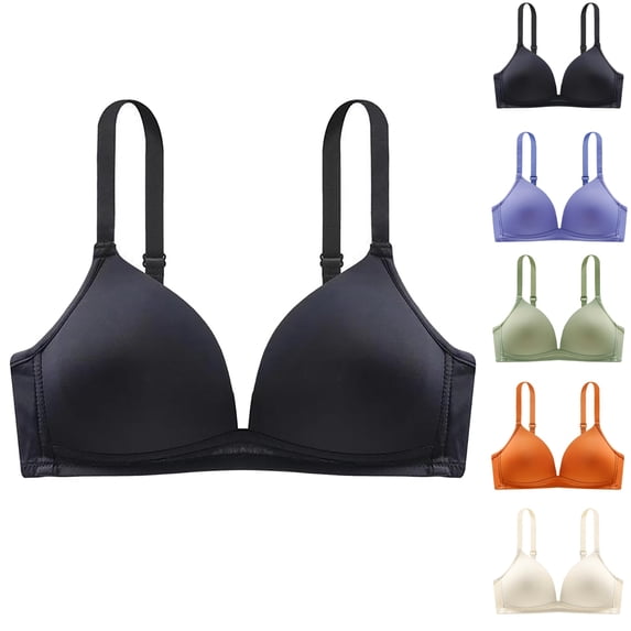 Lonomox Bras For Women No Underwire Adjustable Straps Support Push Up Bras Comfortable Everyday Bras