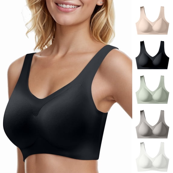 Lonomox Bras For Women No Underwire Plus Size Support Comfort Bras Everyday Bras