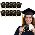 thumbnail image 1 of Lonto Jour-ney Graduation Greeting Cards 10 Pack, High sch00l or College Graduation Decorations, Graduate Message Cards with Envelopes, Congratulations Grad Cards, Black, 1 of 9