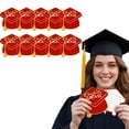 thumbnail image 1 of Lonto Jour-ney Graduation Greeting Cards 10 Pack, High sch00l or College Graduation Decorations, Graduate Message Cards with Envelopes, Congratulations Grad Cards, Red, 1 of 9