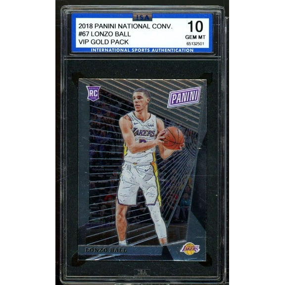 Lonzo Ball Rookie Card 2018 National Convention VIP Gold Pack #67