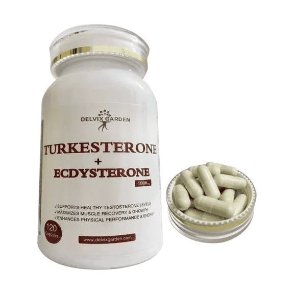 Turkesterone and Ecdysterone Supplement 1000 mg, 120 Capsules