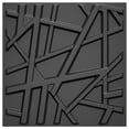 thumbnail image 1 of LooYee 24 Pack Decorative 3D Wall Panels, 19.7''x19.7'' Textured Wall Panels for Interior Wall Decor, Wall Covering Panles for Living Room Gaming Room Bedroom TV Background, Cover 64 Sq.Ft (Black), 1 of 8
