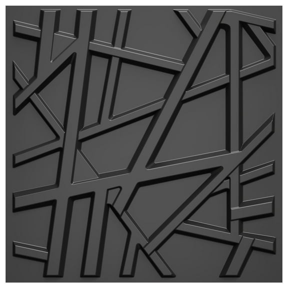 LooYee 24 Pack Decorative 3D Wall Panels, 19.7''x19.7'' Textured Wall Panels for Interior Wall Decor, Wall Covering Panles for Living Room Gaming Room Bedroom TV Background, Cover 64 Sq.Ft (Black)