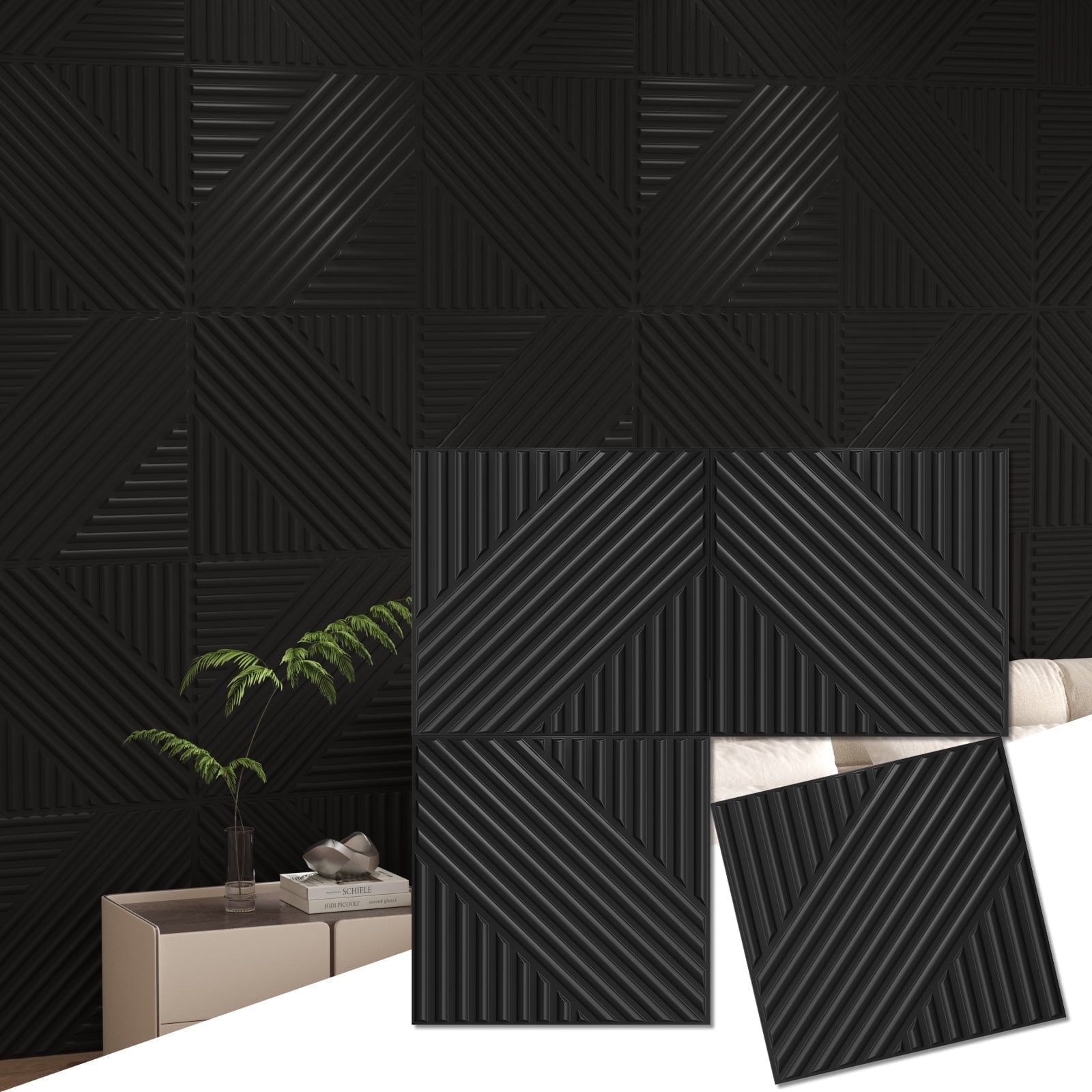 Stunning Textured Accent Wall For Apartment Design image