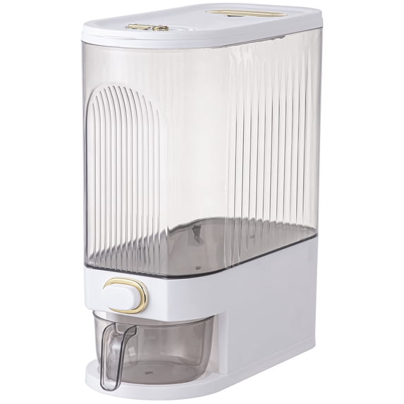 Loobuu Plastic 19-22 lbs Stackable Dried Food Dispenser with Auto Dispenser
