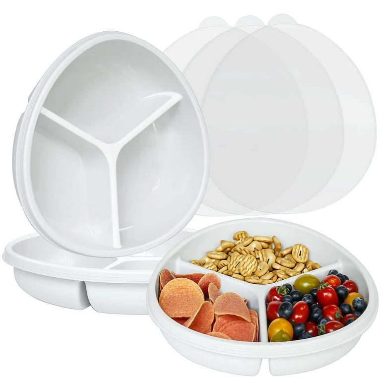 Top Selling Products Plastic Divided Serving Tray with Lids for
