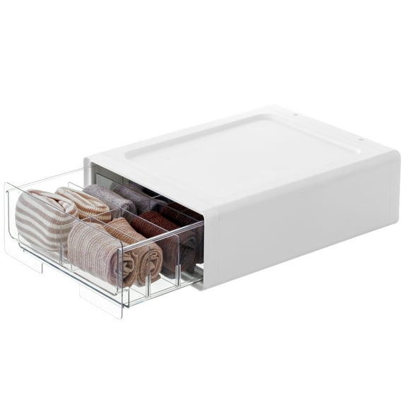 Loobuu 14-Compartment Closet Organizer, White
