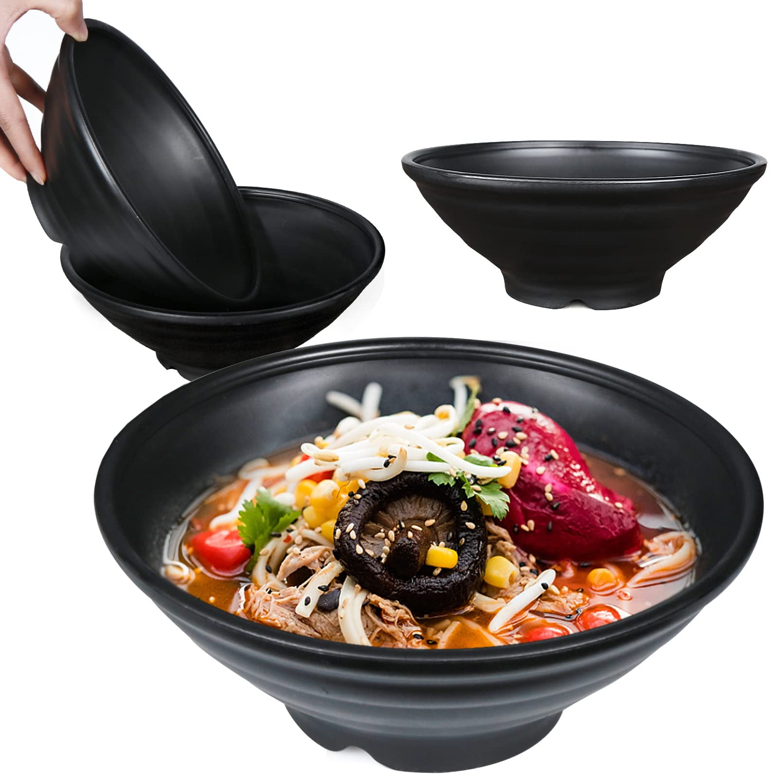 2pcs Snack Bowl with Handle Korean Ramen Pot Asian Dressing Topersitos Para  Comida Korean Soup Bowls