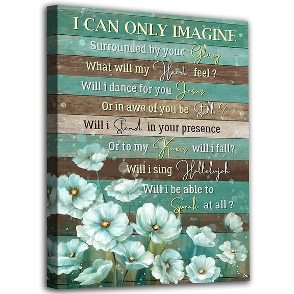 Loodaent Inspirational Floral 12” x 16” Framed Canvas Art Prints
