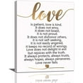 thumbnail image 1 of Loodaent Love Is Patient Love Is Kind 12”x16” Framed Canvas Art Prints, 1 of 6