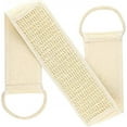 thumbnail image 1 of Loofah Back Scrubber - Exfoliating Loofah Back Scrubber,Back Scrubber Long Shower Luffa Sponge with Bar Soap Pocket, Body Sponge Scratcher with Natural Loofah for Bath Shower, 1 of 8