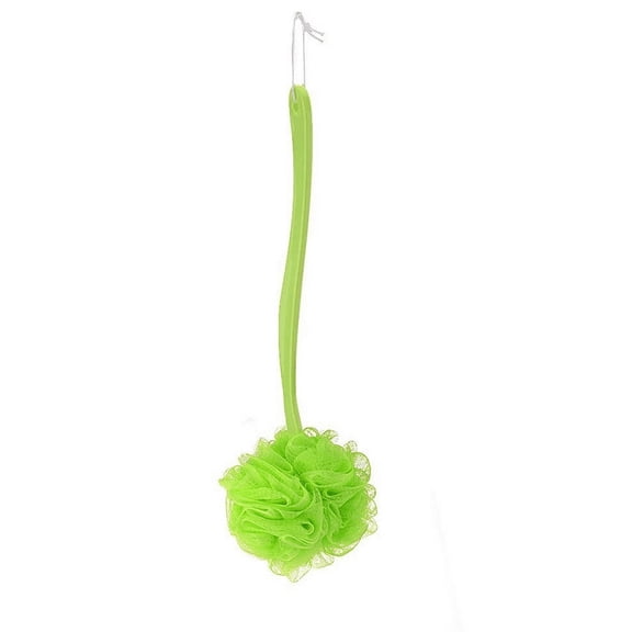 Triani Loofah Back Scrubber for Shower, Plastic Long Handle Bath Sponge Lufa Shower Brush, Soft Nylon Mesh Back Cleaner Washer, Body Brush for Women&Men Bathroom Shower Accessories (Green)