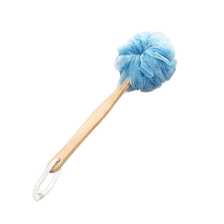 Wood Handle Stick Shower Loofah Exfoliating Sponge Bath Body Back Scrub Washer Wood Handle Stick Shower Loofah Exfoliating Sponge Bath Body Back Scrub Washer