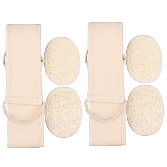 Loofah Exfoliating Back Scrubber for Shower, Double Side Scrubbing Strap, Body  (6 Pcs A Set)