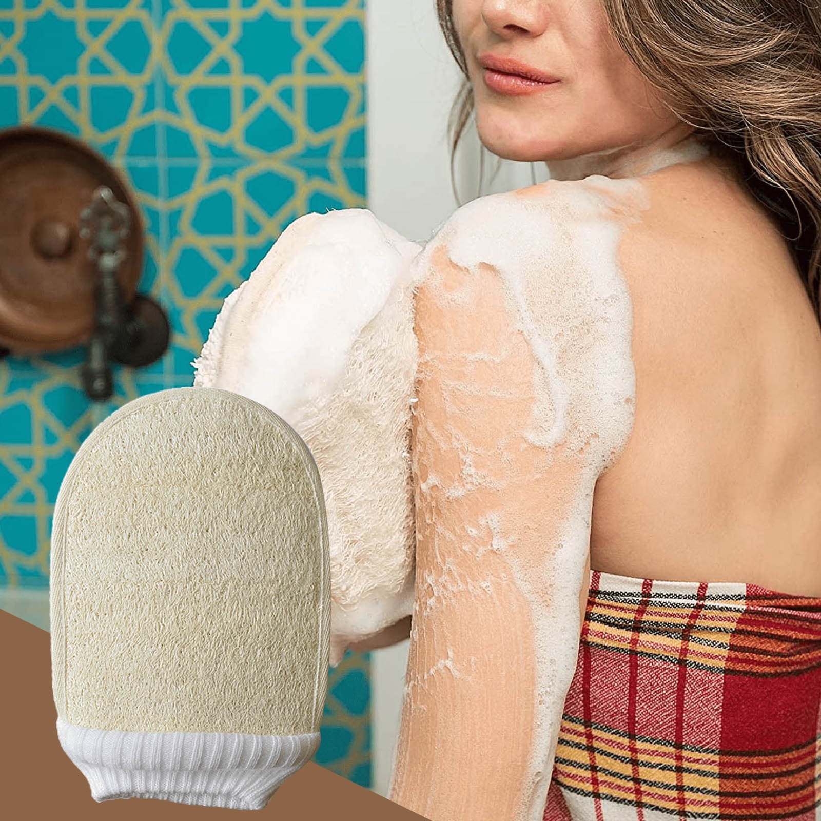 Loofah Sponge Exfoliating Body Scrubber Dual Side Big Size Exfoliator
