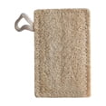 thumbnail image 1 of Loofah Sponge Scrubber, Natural Loofah Pad With Hanging Loop For Dishwashing, Pot Scrubbing, Body Exfoliating, Square Shape Approx 4.3X2.8 Inch Beige Color - Includes Storage Bag, 1 of 8